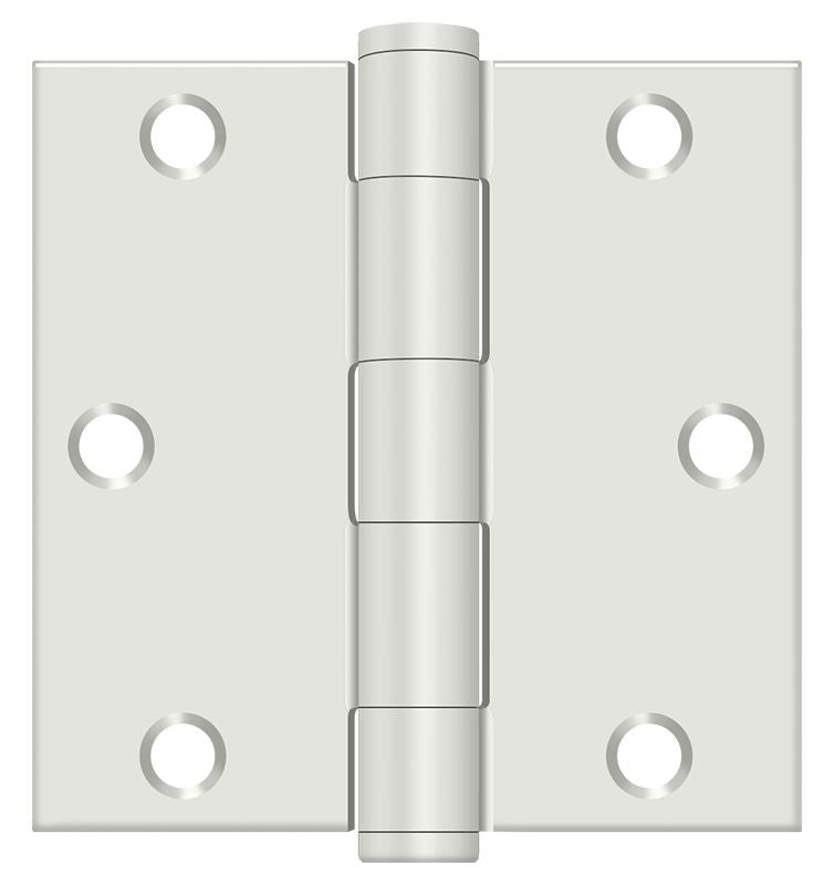 Deltana S35HDUSPW 3-1/2" x 3-1/2" Square Hinge; Heavy Duty; White Finish