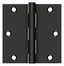 Deltana S35U10B-R 3-1/2" x 3-1/2" Square Hinge; Oil Rubbed Bronze Finish