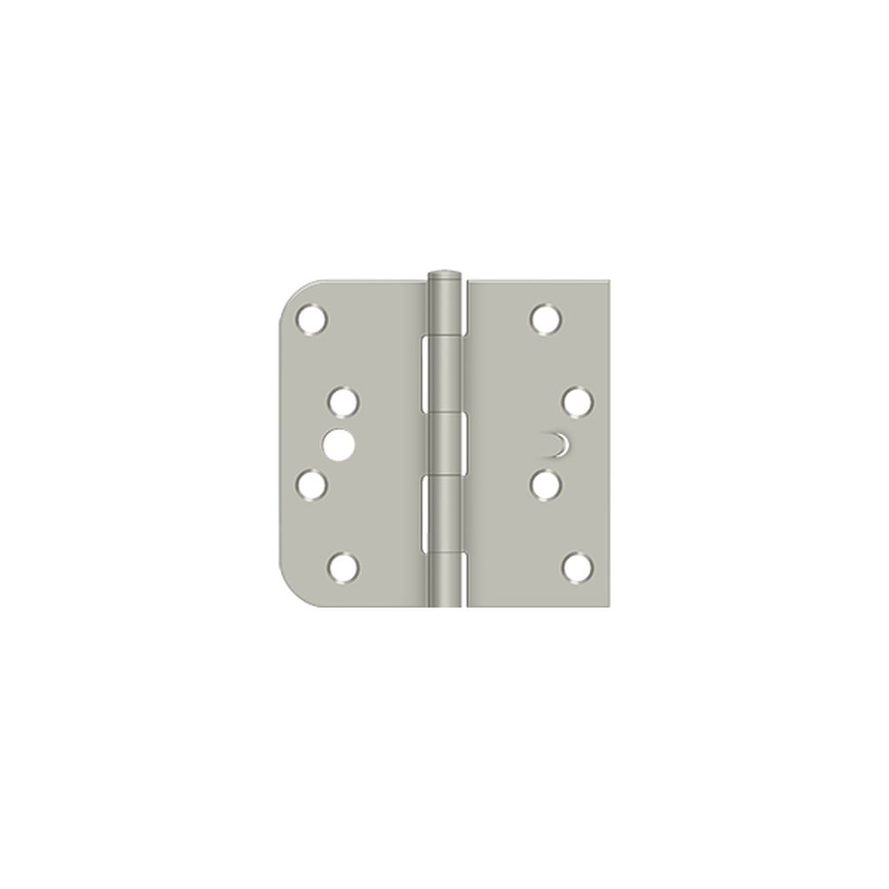 Deltana S44058TT15-L/H Left Hand 4" x 4" x 5/8" x Square Hinge; Satin Nickel Finish