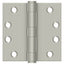 Deltana S44HD15 4" x 4" Square Hinge; Heavy Duty; Satin Nickel Finish