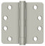 Deltana S44R4HD15 4" x 4" x 1/4" Radius Hinge; Heavy Duty; Satin Nickel Finish