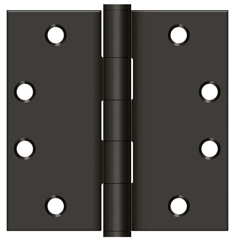 Deltana S45U10B 4-1/2" x 4-1/2" Square Hinge; Heavy Duty; Oil Rubbed Bronze Finish
