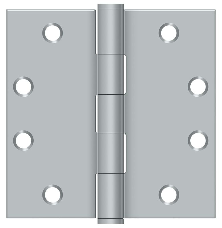 Deltana S45U26D 4-1/2" x 4-1/2" Square Hinge; Heavy Duty; Satin Chrome Finish