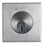 Emtek S50003SS Square Satin Stainless Single Cylinder Deadbolt for 1-3/4" Door Brushed Stainless Steel Finish