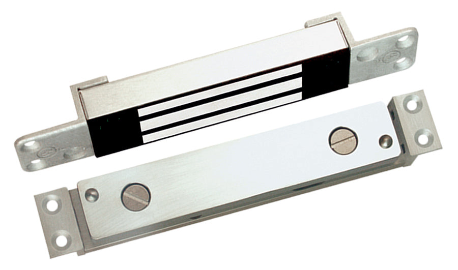 Securitron SAM224 Mini Version 24 Volt DC Shear Magnalock Satin Stainless Steel Finish