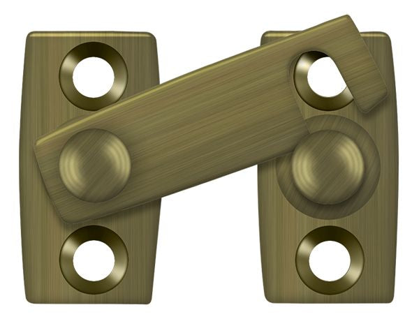 Deltana SB3058U5 Shutter Bar/Door Latch 5/8"; Antique Brass Finish