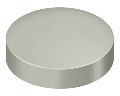 Deltana SCF100U15 Screw Cover; Round; Flat; 1" Diameter; Satin Nickel Finish