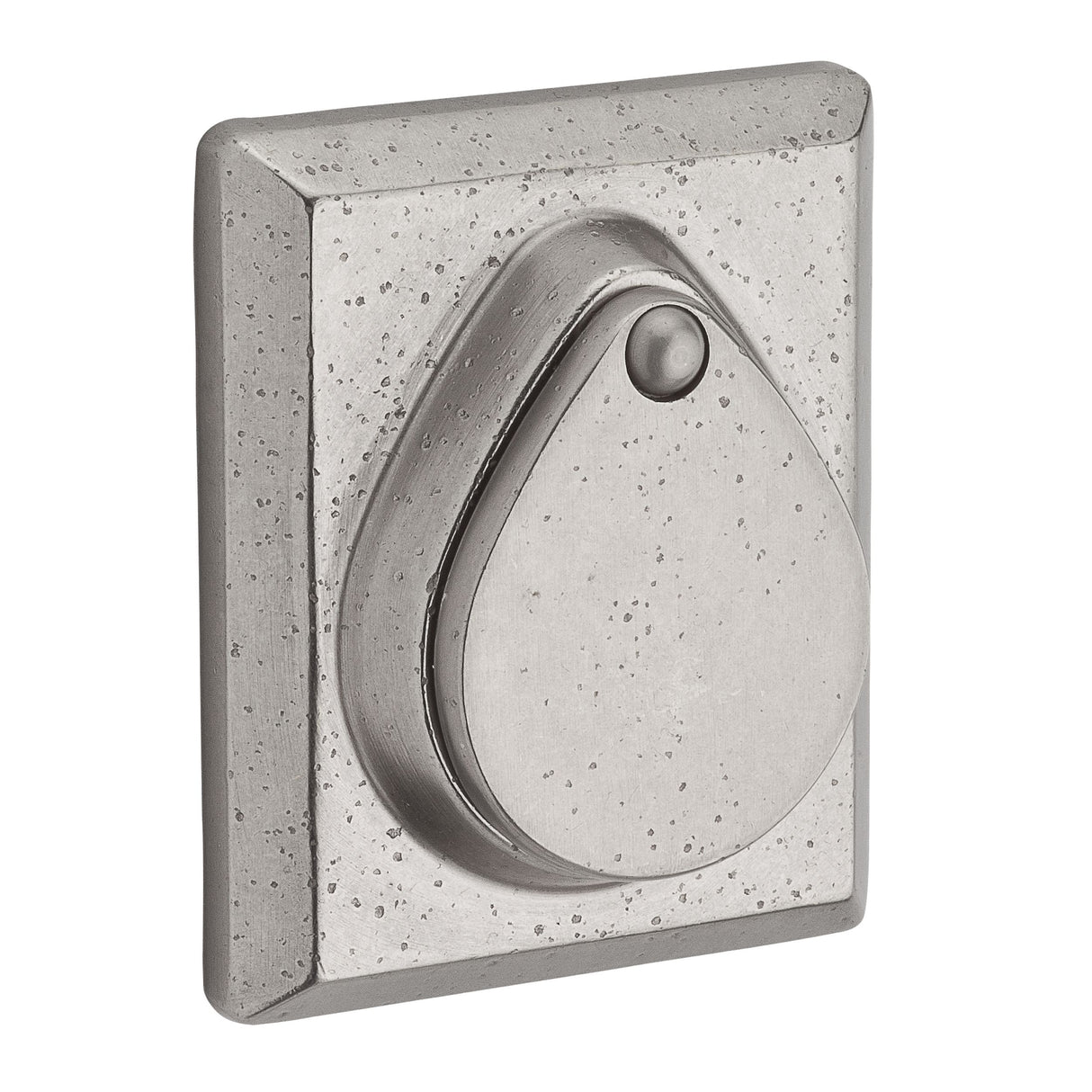 Baldwin Reserve SCRSD492 Single Cylinder Rustic Square Deadbolt with 6AL Latch and Dual Strike White Bronze Finish