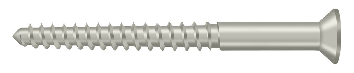 Deltana SCWB1225U15 Wood Screw; SB; #12 x 2-1/2"; Satin Nickel Finish