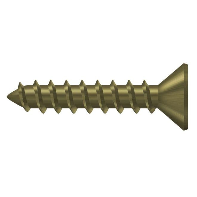Deltana SCWS1010U5 Wood Screw; ST; #10 x 1"; Antique Brass Finish