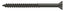 Deltana SCWS1025U10B Wood Screw; ST; #10 x 2-1/2"; Oil Rubbed Bronze Finish