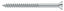 Deltana SCWS1025U26 Wood Screw; ST; #10 x 2-1/2"; Bright Chrome Finish