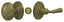 Deltana SDL980U5 Storm Door Latch; Round; Tubular Lock; Antique Brass Finish