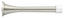 Deltana SDS375U14 3-3/4" Baseboard Door Bumper; Heavy Duty; Steel; Bright Nickel Finish