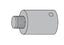 LCN SEM7810E100AL 1" Magnet Extension 689 Aluminum Finish