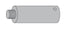 LCN SEM7810E200AL 2" Magnet Extension 689 Aluminum Finish