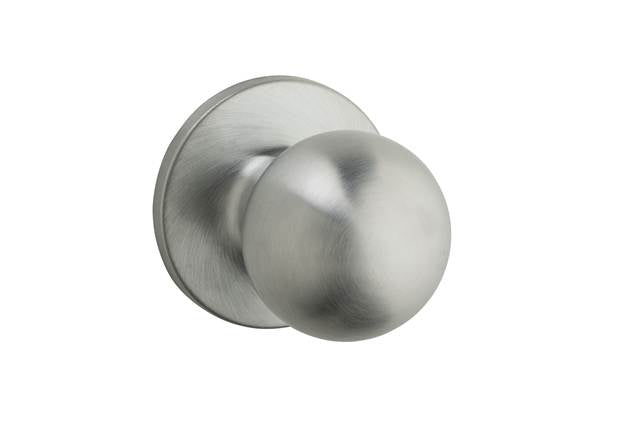 Safelock SK1000RG-26D Regina Knob Passage Lock with 4AL Latch and RCS Strike Satin Chrome Finish