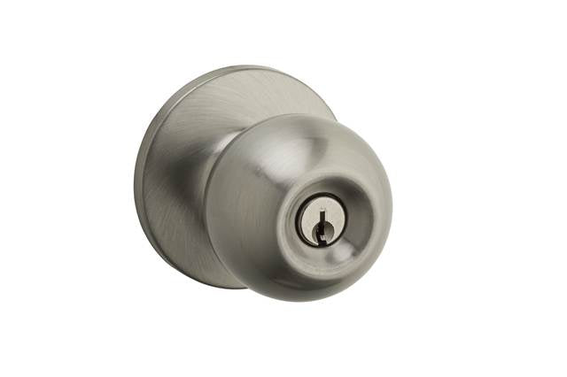 Safelock SK5000RG-15 Regina Knob Entry Lock with 4AL Latch and RCS Strike Satin Nickel Finish