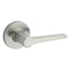 Safelock SL1000DALRDT-15 Daylon Lever with Round Rose Passage Lock with RCAL Latch and RCS Strike Satin Nickel Finish