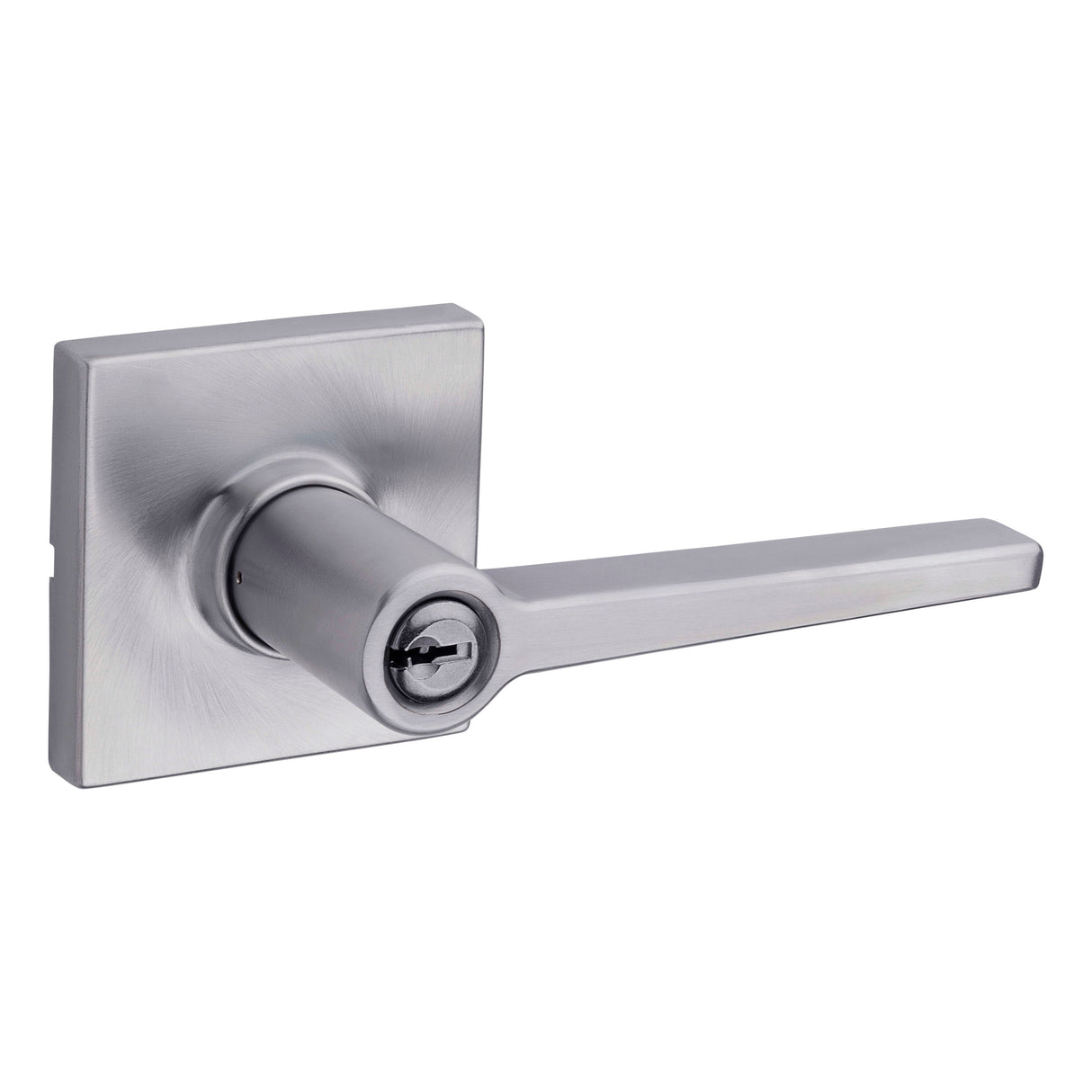 Safelock SL6500DALSQT-26D Daylon Lever with Square Rose Storeroom Lock with 4AL Latch and RCS Strike Satin Chrome Finish