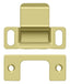 Deltana SP2751U3 Strike Plate; Dust Cup; Adjustable; 2-3/4" x 1-1/4"; Bright Brass Finish