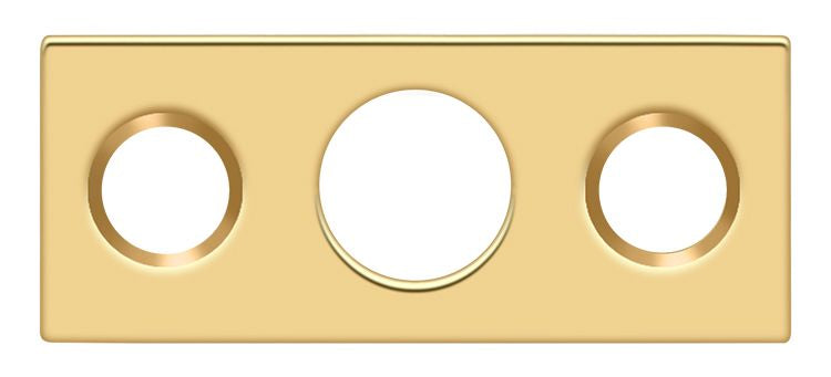 Deltana SP7FBR003 Strike Plate For 7" Flush Bolt; Lifetime Brass Finish