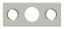 Deltana SP7FBR15 Strike Plate For 7" Flush Bolt; Satin Nickel Finish