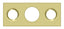 Deltana SP7FBR3 Strike Plate For 7" Flush Bolt; Bright Brass Finish