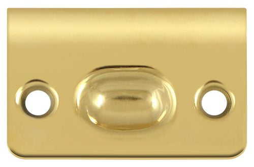 Deltana SPB349CR003 Strike Plate for Ball Catch and Roller Catch; Lifetime Brass Finish