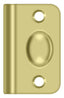 Deltana SPB349U3 Strike Plate for Ball Catch and Roller Catch; Bright Brass Finish