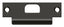 Deltana SPDB478U10B T- Strike; 4 7/8" x 1-1/4"; with Hole; Oil Rubbed Bronze Finish