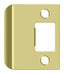 Deltana SPE200U3 Extended Lip Strike Plate; 2" Overall; Bright Brass Finish