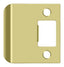Deltana SPE225U3 Extended Lip Strike Plate; 2-1/4" Overall; Bright Brass Finish