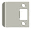 Deltana SPE250U15 Extended Lip Strike Plate; 2-1/2" Overall; Satin Nickel Finish