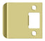 Deltana SPE250U3 Extended Lip Strike Plate; 2-1/2" Overall; Bright Brass Finish