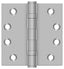 Deltana SS44BU32D 4" x 4" Square Hinge; Satin Stainless Steel Finish