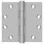 Deltana SS45BU32D 4-1/2" x 4-1/2" Square Hinge; Satin Stainless Steel Finish