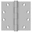 Deltana SS45U32D 4-1/2" x 4-1/2" Square Hinge; Satin Stainless Steel Finish