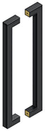Deltana SSPBB1810U19 18" Back to Back Contemporary Pull Black Finish