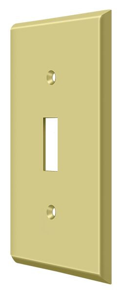 Deltana SWP4751U3 Switch Plate; Single Standard; Bright Brass Finish