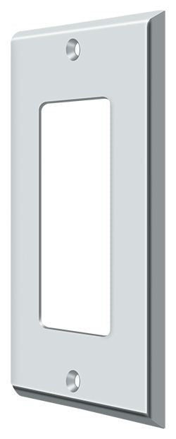 Deltana SWP4754U26 Switch Plate; Single Rocker; Bright Chrome Finish