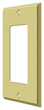 Deltana SWP4754U3 Switch Plate; Single Rocker; Bright Brass Finish