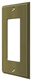 Deltana SWP4754U5 Switch Plate; Single Rocker; Antique Brass Finish