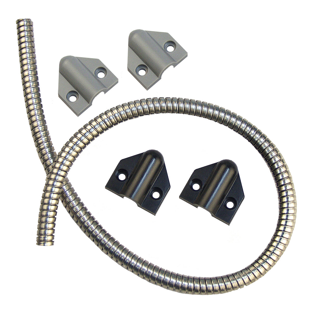 Securitron TSBC 18" Door Cord with Caps Black Finish