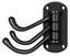 Deltana TSH40U19 Triple Swivel Hook; Heavy Duty; 4" Projection; Black Finish