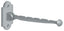 Deltana VH65U26D Valet Hook; 7" Projection; Satin Chrome Finish