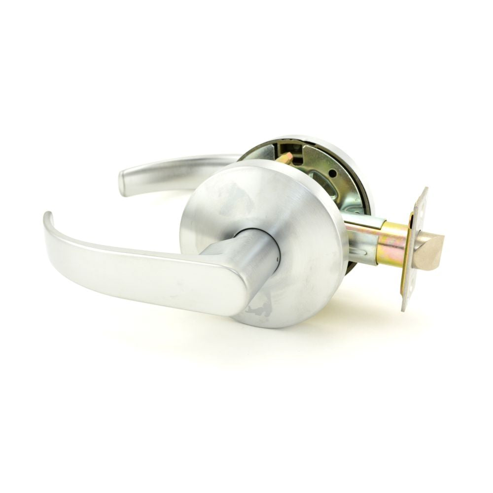 Falcon W101Q626 W Series Passage Quantum Lever Lock with 30206 Latch 30148 Strike Satin Chrome Finish
