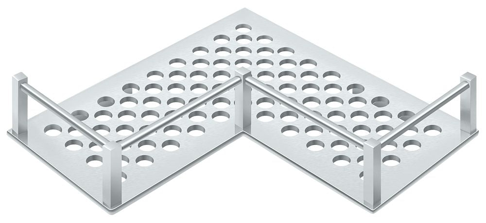 Deltana WBHDUC9U26 Bathroom Basket Heavy Duty Universal Corner 9"; Bright Chrome Finish