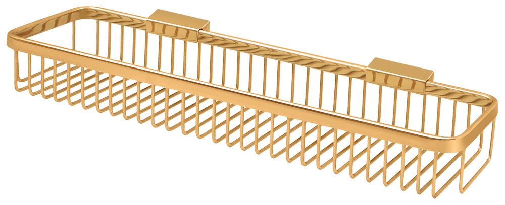 Deltana WBR1851CR003 Wire Basket; 18" Rectangular; Lifetime Brass Finish