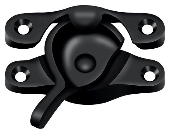 Deltana WL07U19 Window Sash Lock; 15/16" x 2-5/8"; Black Finish